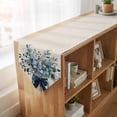 thumbnail image 4 of Watercolor Eucalyptus Leaves Table Runner Linen Burlap Table Runner 72 Inches Long Summer Botanical Leaves Vintage Dresser Scarves for Kitchen Island Coffee Dining Party Wedding Holiday Decor 16"x72", 4 of 8