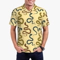 thumbnail image 5 of Wukai Various Snake Men’s Polo Shirts,Quick-Dry Athletic Shirt,Classic Fit Shirts-4X-Large, 5 of 8