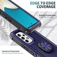 thumbnail image 2 of SaniMore for Samsung Galaxy A53 5G Magnetic Case, Rugged PC & TPU Bumpers with Car Mount & Ring Kickstand Heavy Duty Full Body Protective Case for Samsung A53 5G Women Men, Blue, 2 of 8
