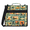 Multicolor 3, variant on Herdesigns Outer Space Zipper Binder 1.5 Inch 3 D-Rings with Shoulder Strap & Handle, Waterproof Galaxy Rocket Planet Binder Organizer Bag for 13 Inch Laptop