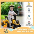 thumbnail image 4 of Raistyw 2 in 1 Ride on Tractor for Kids, No Power Ride on Push Car with Shovel & Detachable Trailer, Yellow, 4 of 8