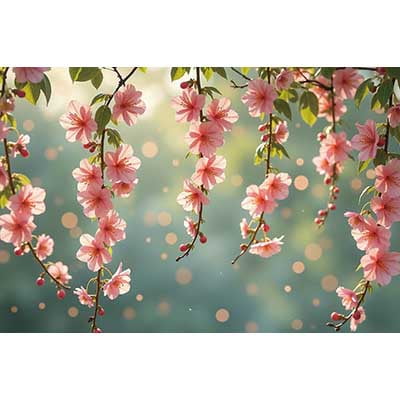 Fairy Spring Floral Sce Background Flower Blossom Gre Grass Field Forest Backdrop Photography Studio Photocall Props