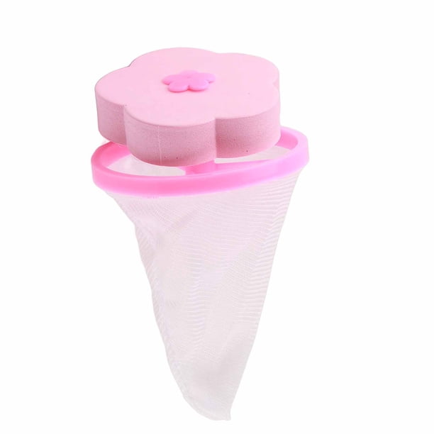 Bolsa de Malla de Filtro Flotante para Depilación para Lavadora Sincero Rojo en Forma de Flor