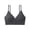 Gray., variant on Women's Bralette Bras,Front Closure Thin Straps Solid Color Wireless Sports Side Bulge Comfortable Bras