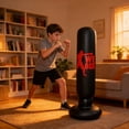 thumbnail image 5 of Inflatable Punching For Adults And Kids With Stand Base Heavy Duty Training For Fitness Boxing MMA, 5 of 5