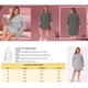 thumbnail image 4 of Camisa de dormir de mujer plus size Agnes Orinda para el Día de la Madre, a rayas, con botones, cuello en V, mangas 3/4, suave, vestido de pijama, bata de noche con bolsillo, 2X negro, 4 of 7