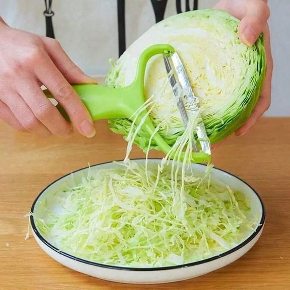 2pcs Multi-Functional Vegetable Slicer - Cabbage Shredder & Peeler for Kitchen Prep