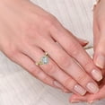 thumbnail image 3 of Pompeii 1 1/5Ct Oval Diamond Halo Engagement Ring 14k Gold Lab Grown (F/G,VS1-VS2), 3 of 3