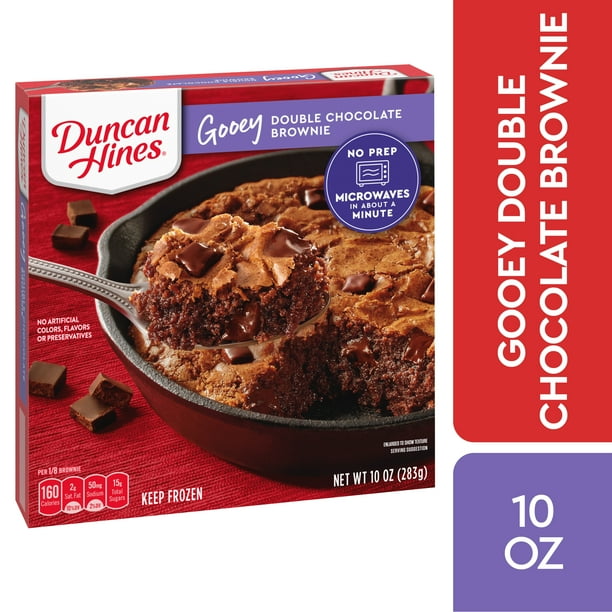 Duncan Hines Gooey Double Chocolate Brownie 10 Oz Frozen Walmart Com Walmart Com