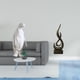 thumbnail image 2 of Escultura de pingüino de resina abstracta, estatua de fuego, adorno moderno coleccionable, regalo adecuado para dormitorio, sala de estar, oficina, es, 2 of 8