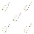 thumbnail image 3 of ZheElen Transparent Color Plastic Transparent Golden Trim Nib Ink Pen Impressive For School And Office piston pen-0.5mm 5Set, 3 of 6
