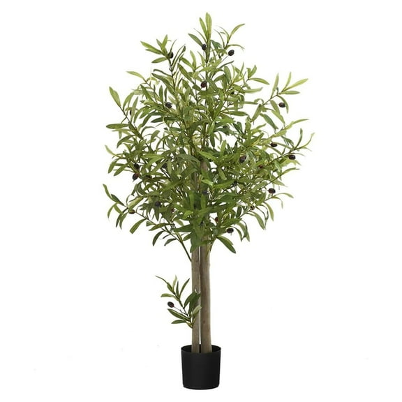 Open Box Maia Shop Artificial Olive Tree 3.5ft Tall Potted Home Decoration, 41"