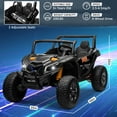 thumbnail image 2 of OTTORD 24V UTV 2 Seater Electric Car Vehicles for Big Kids, Black, 2 of 7