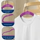 thumbnail image 5 of Ganchos de Terciopelo Premium Serenelife, Ahorradores de Espacio, Resistentes, con Gancho Metálico Giratorio de 360°, para Trajes, Pantalones y Vestidos, Morado, Pack 50, 5 of 7