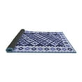 thumbnail image 2 of Ahgly Company Indoor Round Southwestern Blue Country Area Rugs, 5' Round, 2 of 4