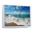thumbnail image 2 of Designart "Aqua Force Of The Sea Surge" Coastal Floater Framed Canvas Prints, 2 of 5