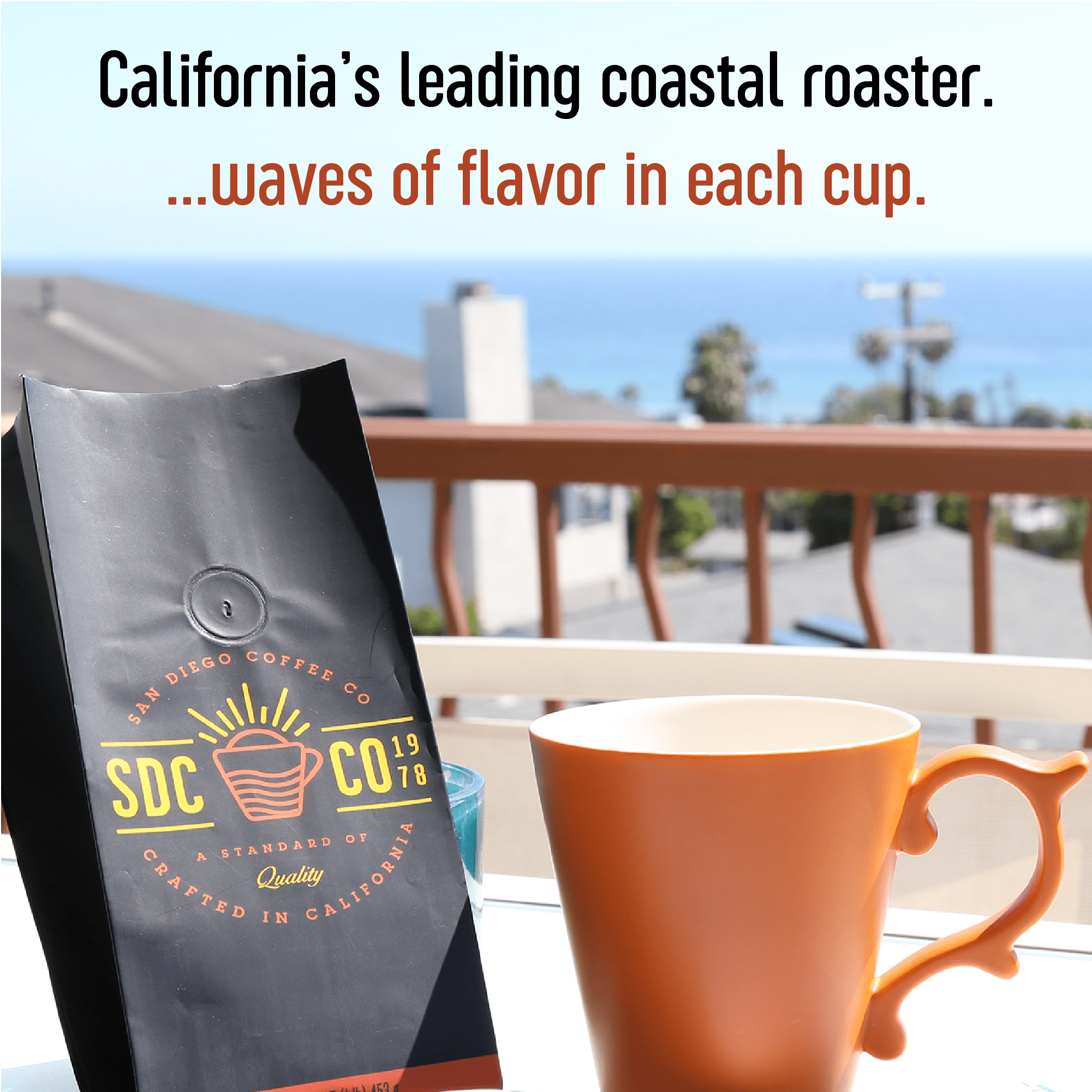 San Diego Coffee Chocolate Macadamia Nut DECAF, Medium Roast, Ground Coffee, 16-Ounce Bag
