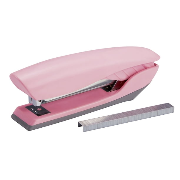 Bostitch Velvet Pink No Jam Stapler with Staples and Staple Remover