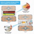 thumbnail image 5 of Plastic Pencil Box Large Capacity Pencil Boxes Clear Boxes with Snap-Tight Lid Stylish Office Supplies Storage Organizer Box Western-style Cowhorn Skulls, 5 of 7
