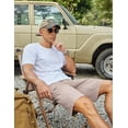 thumbnail image 3 of COOFANDY Men' Casual Shorts 9" Lightweight 4 Pockets Stretch Quick-Dry Summer Shorts for Golf Hiking, 3 of 6