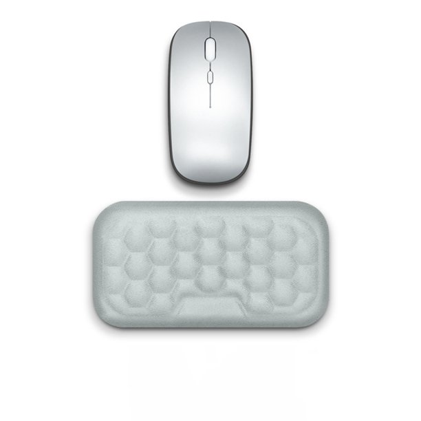 Almohadilla Reposamuñecas De Espuma Viscoelástica Para Teclado Con Soporte Ergonómico Para Las Muñecas, Juego De Teclado Y Almohadilla