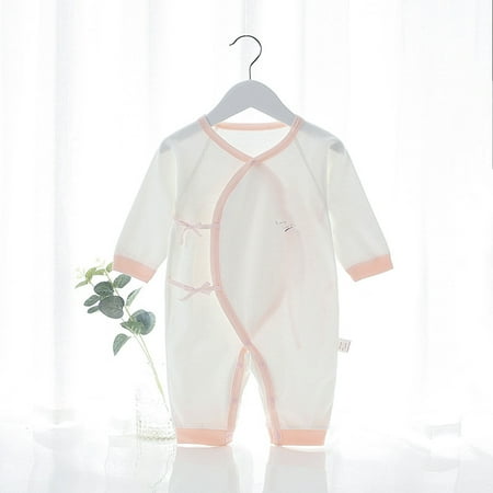 

Journey Kids Baby Long Sleeve Jumpsuit Breathable Skin-friendly Fashion Clothing(Side Opening 2 59cm)
