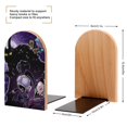 thumbnail image 2 of Invader Zim Show Bookends Wood Book Divider Decor Shelves Non-Skid Book Stand 2 Pieces For Classroom Dormitory Bookshelf Office Home, 2 of 7