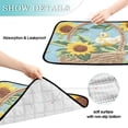 thumbnail image 4 of Qxltty Sunflower Chicks Cat litter Pads Pet Set of 3 Diaper Mats Center Anti-leakage Layer Absorbent Soft and Comfortable, 4 of 7