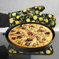 thumbnail image 7 of Gaeub Lemon Fruits Flowers Leaves Print Oven Mitts and Pot Holders Sets of 2,Heat Resistant Pad,Cooking Gloves, for Baking BBQ Home Decor, 7 of 7