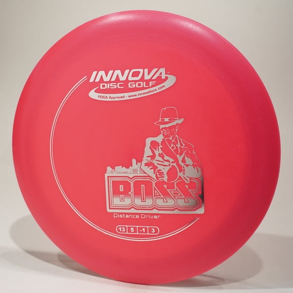 Innova DX Boss Disc Golf Distance Driver, Pick Color/Weight [Stamp & Exact Color May Vary] Pink 175-176 grams