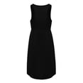 thumbnail image 4 of IROINNID Round Neckline Dress For Women Sleeveless Casual Pockets Ladies Slim Mini Dress Short Solid Color Empire Dress, 4 of 9