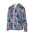 thumbnail image 2 of Xecao Cute Popcorn for Sun Shirt-A lightweight, hoodie-style long-sleeve UV protection garment designed for other outdoor activities., 2 of 9