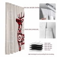thumbnail image 6 of Christmas Elk Blackout Curtains for Bedroom/Living Room, Pinch Pleated Black Out Curtains, Red Black Checkered Deer Winter Holiday Room Darkening Window Drapes with Hooks 2 Panels, 39"x70", 6 of 8