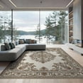 thumbnail image 2 of ODIKA 8'x10' Washable Area Rug Durable, Non-Slip Carpetas Decorative Structured Border Allover Botanical Vintage for Living Room, Under Sectional, Family, 2 of 7