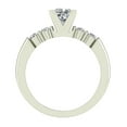 thumbnail image 3 of Princess Cut Diamond Engagement Ring for Women 5-Stone Ring 0.88 CT 14K White Gold (G,VS1), 3 of 5
