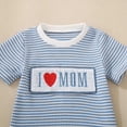 thumbnail image 4 of Toddler Boy Summer Shorts Set2 Piece Baby Summer Clothes Short Sleeve Embroidery T Shirt Shorts Set For Mother's Day, 4 of 9
