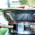thumbnail image 2 of Portable Stainless Steel Tabletop BBQ Grill 13.7 Inches for Korean BBQ Indoor Outdoor Camping, 2 of 5