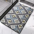 thumbnail image 4 of High-End Tribal Style Bath Rug Runner, 20x32 in - Non-Slip. Soft Luxury Microfiber Bath Mat, Machine-Washable. Ideal for Tub & Shower. Elevates Your Bathroom Décor with Comfort & Style, 4 of 5