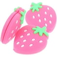 thumbnail image 1 of BESTYASH 3Pcs Tennis Racket Damper Shock Absorber Pink Silicone Strawberry Shape for Tennis Play, 1 of 8
