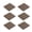 Brown, variant on Pure Garden 6-Pack of Wood Plastic Composite Interlocking Deck Tiles, Brown