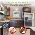 thumbnail image 3 of 10 Pieces Sliding Cabinet Locks, U Shaped Child Proofing Cabinet with Adjustable Safety Lock, Easy to Operate Child Safety Latch for Knob Handle on Cu, 3 of 5