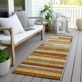 thumbnail image 6 of Addison Rugs Chantille Indoor/Outdoor Transitional Stripes Paprika Washable Runner Rug, 2'3" x 7'6", 6 of 6