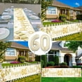 thumbnail image 7 of AYUQI 60th Birthday Decorations, Sand White Gold Happy 60th Birthday Banner with Balloons, Men Women 60 Years Old Birthday Backdrop Yard Signs Sixty Birthday Decor Supplies, 7 of 7