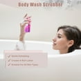 thumbnail image 4 of Unique Bargains 2 in 1 Body Brush Hair Scalp Massager Silicone Body Scrubber Camouflage Purple, 4 of 7