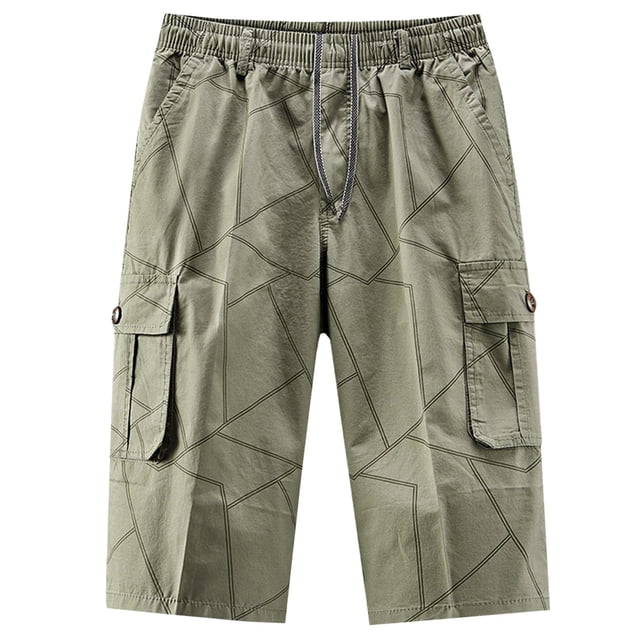 Birdeem Shorts pour Hommes Mode Sports Multi-Poches Décontracté Été Taille Élastique Demi-Short