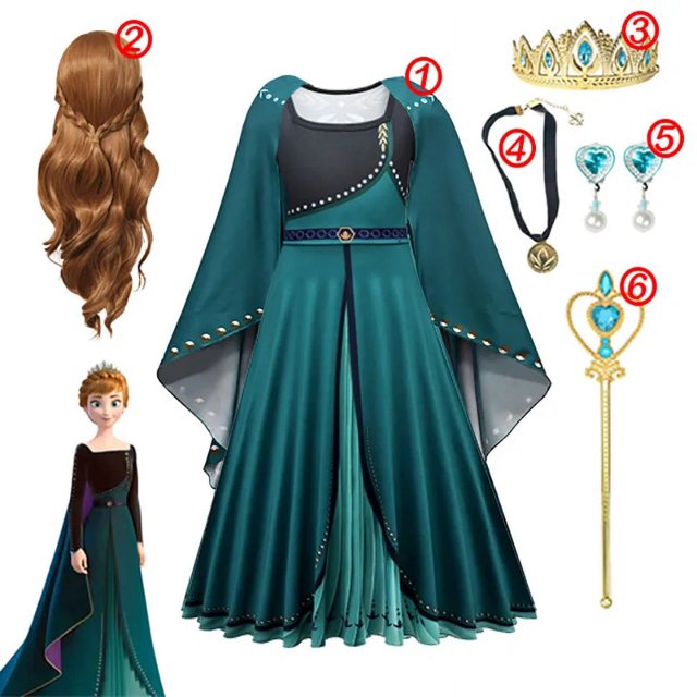 Vestido de princesa de Frozen de Disney para niñas, traje de baile de malla con lentejuelas blancas, ropa de carnaval, Cosplay para niños, Reina de la nieve, Elsa y Anna