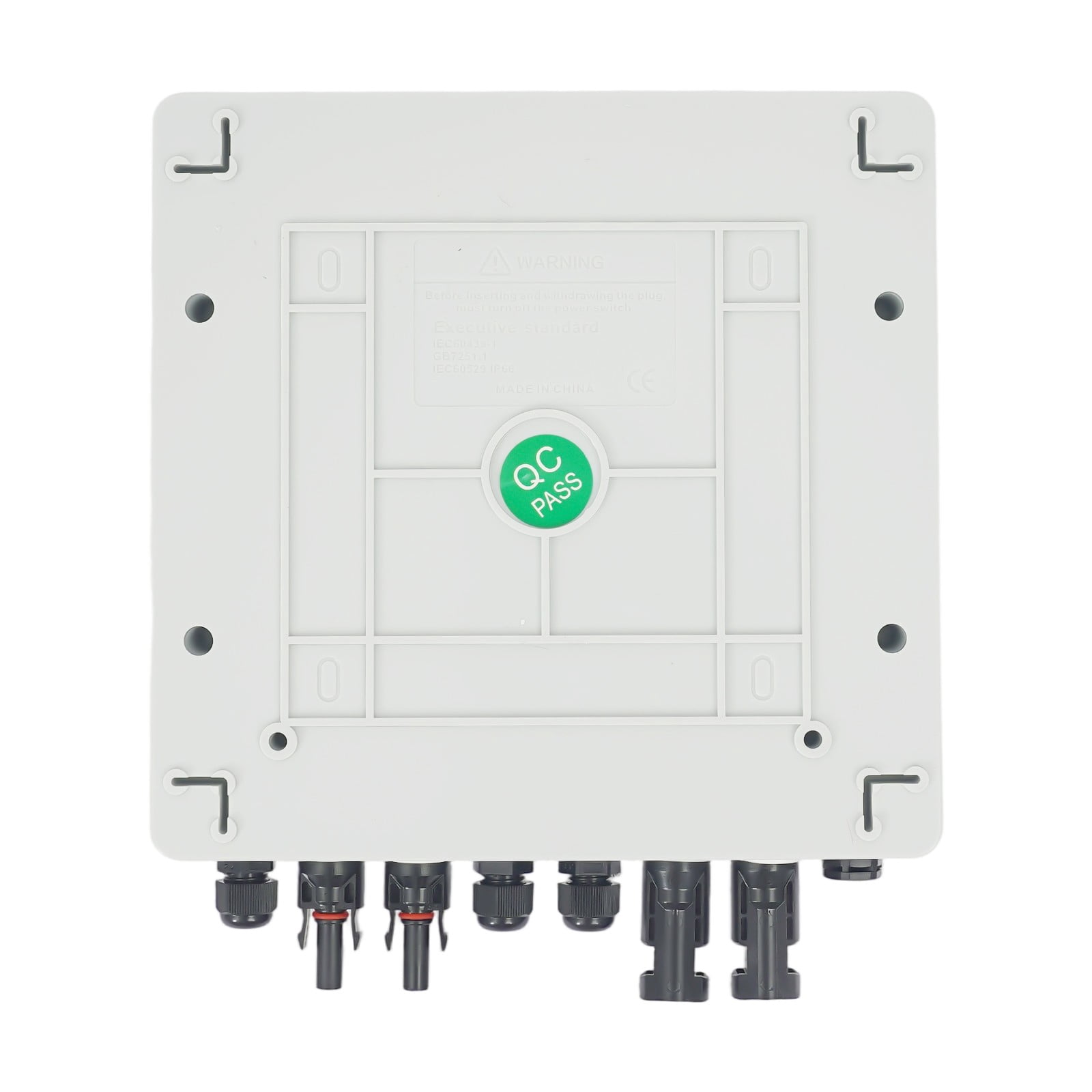 2 Strings Solar PV Combiner Box Junction Box Circuit Breakers for Solar Panel 2 in 1 Out (32A)