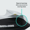 thumbnail image 3 of BRP Sea-Doo OEM Cover for GTX S, GTX Limited, RXT, & RXT X (2010 2017) WITHOUT Suspension in Black/Light Grey, 295100719, 3 of 5