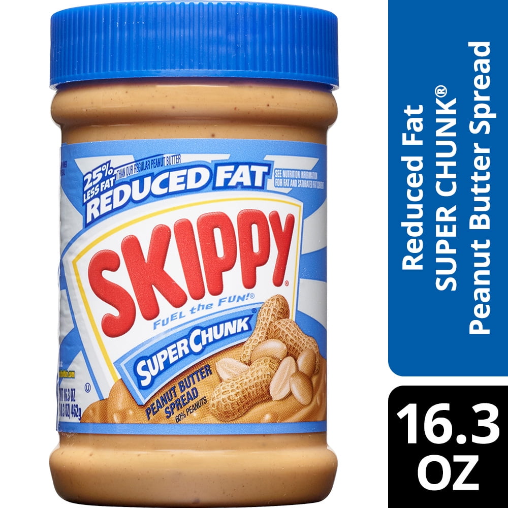 Skippy Reduced Fat Super Chunk Peanut Butter Spread, 16.3 Oz Walmart