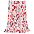 thumbnail image 6 of Lsque Sanrio Pattern Fuzzy Fleece Throw Blanket Extra Large,Super Soft,Fluffy and Warm Blankets for Couch,Bed,All Season Use (40"x30"), 6 of 7